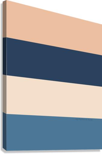 Blue Lines Canvas Print