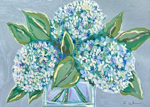 Blue hydrangeas 