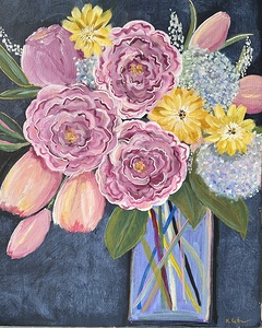 Peonies and tulips