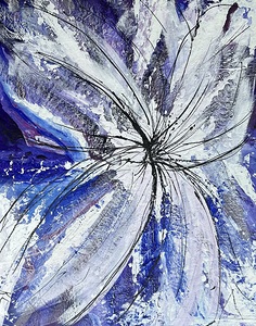 negative white on Purple