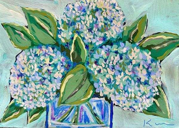 Vibrant hydrangeas  Print
