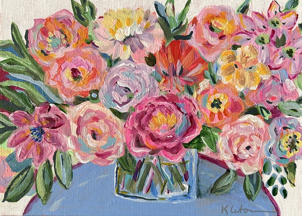 Crazy flowers Print