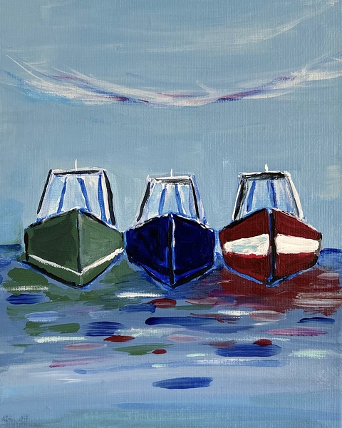 Boat trio Print