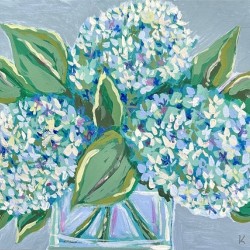 Blue hydrangeas 