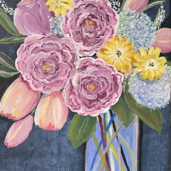 Peonies and tulips