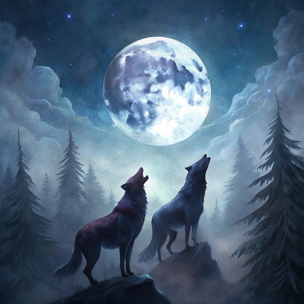 Howling at the Moon by NORASHOP