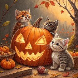 Halloween Kitties