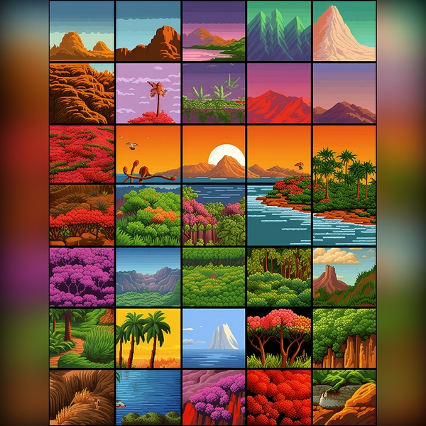 16bit Sections Print