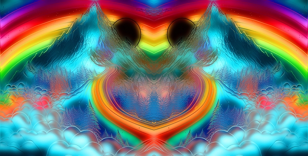 Rainbow Mountain Glass by ChloZaria