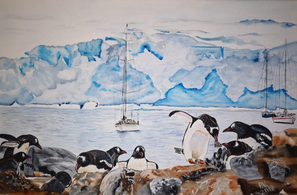 Antarctic Romance by Valentyna Pylypenko