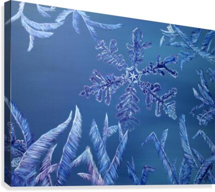 Frosty Window Canvas Print