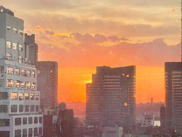 Orange Sunset 1 by Haley Marie