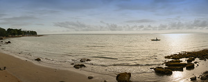 Tranquil Panoramic Beachscape of Negros Oriental