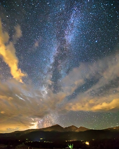 Mt Meeker and Longs Peak Milky Way Wings