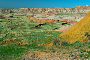 Colorful Layers   Geologic Splendor at Badlands Overlook