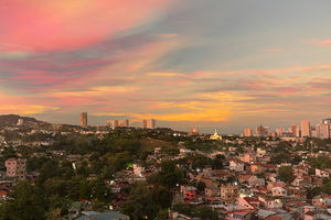 Painted Skies Over Lahug Timed Stacked Sunset in Cebu City