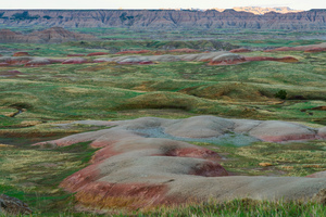South Dakota Badlands Grasslands Embrace Majestic Canyon Buttes