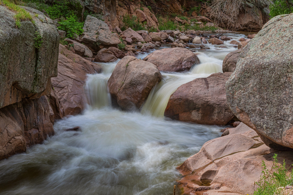 Double Waterfall Splashdown Print