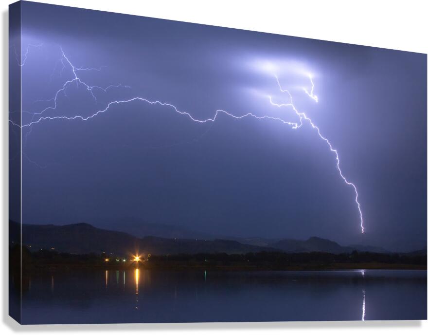 Electrical Arcing Sky Canvas Print