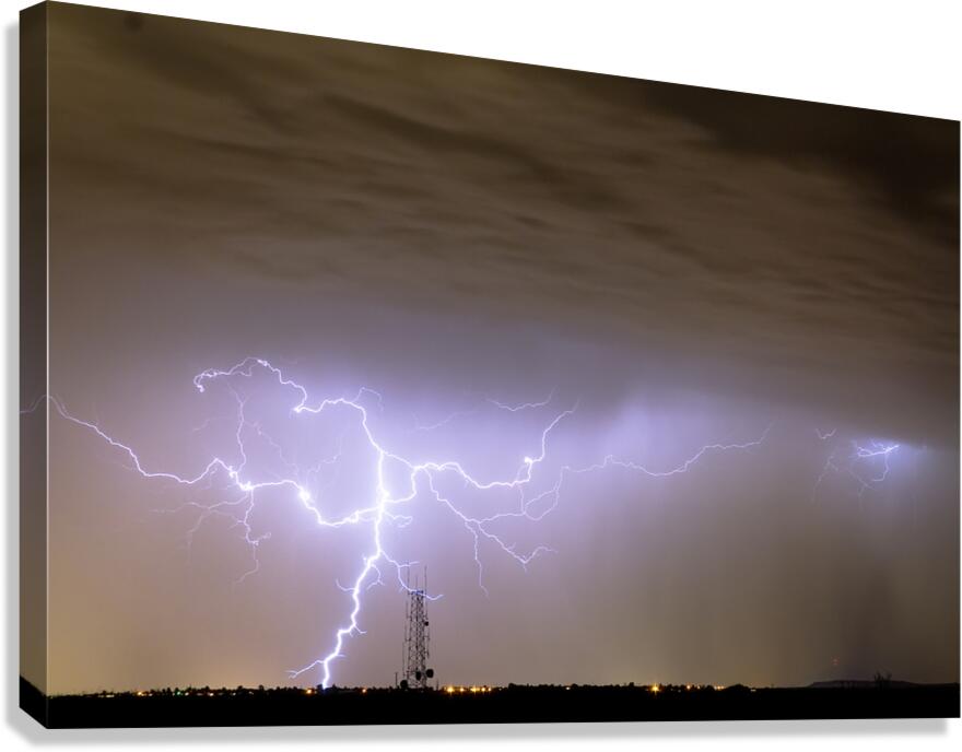 Electric Night Canvas Print
