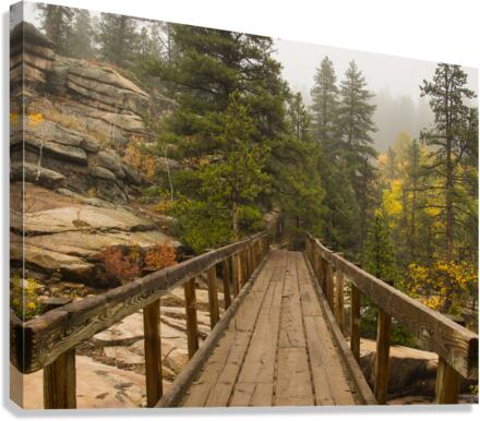 Bridge Into The Clouds 48x36 Canvas Print