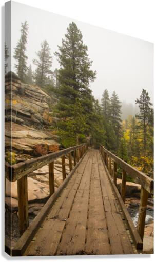 Bridge Into The Clouds Canvas Print