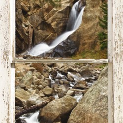 Boulder Falls Window View