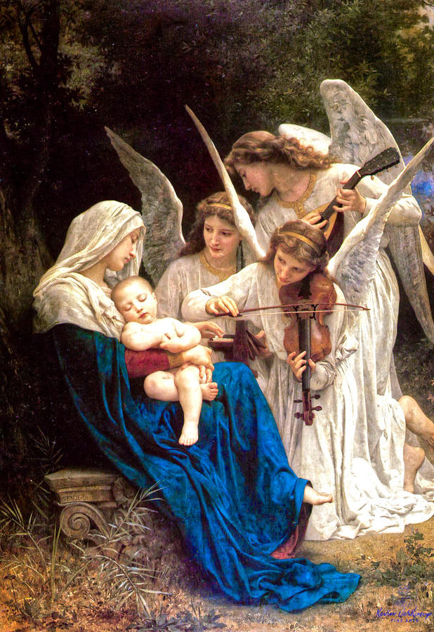 Song of the Angels - William Adolphe Bouguereau - La Vierge
