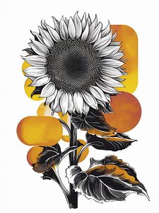 a stunning monochromatic ink drawing and alcohol