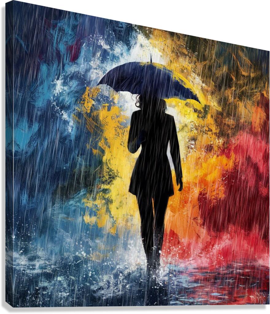 a striking abstract artwork byt mann nyc featurin Canvas Print