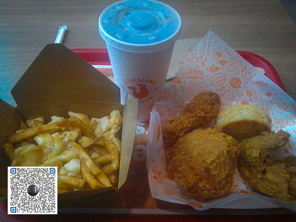 Poutine with Chicken Print