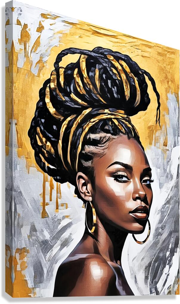 Golden Glamour Canvas Print