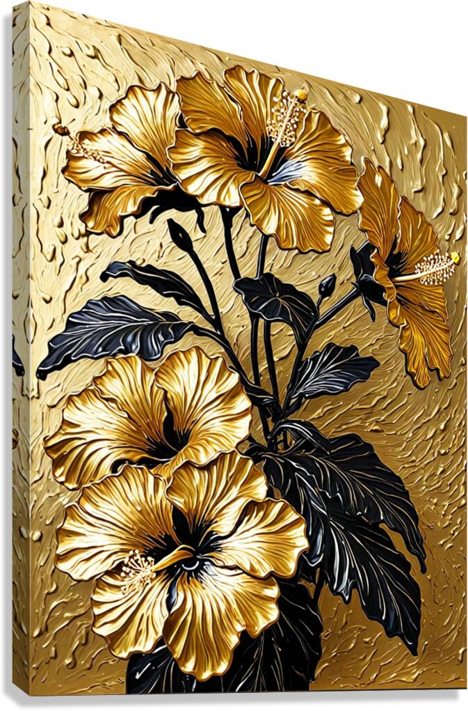 Golden Bloom Canvas Print