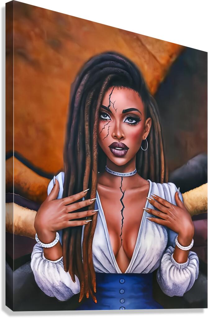 Cracked Elegance Canvas Print