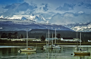 Comox Glacier Overlooking Comox Harbor