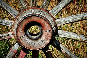 Old Wagon Wheel