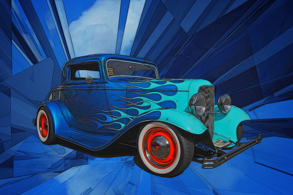 1932 Ford 3-Window Coupe by COOL ART BY RICHARD