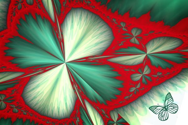 Shamrock and Butterfly by COOL ART BY RICHARD