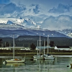 Comox Glacier Overlooking Comox Harbor