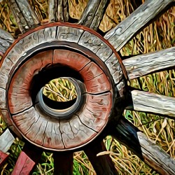 Old Wagon Wheel