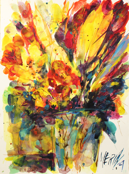 Wildflowers in a vase 16 by Artstudio Merin