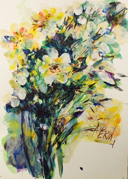 Wildflowers in a vase 17 by Artstudio Merin