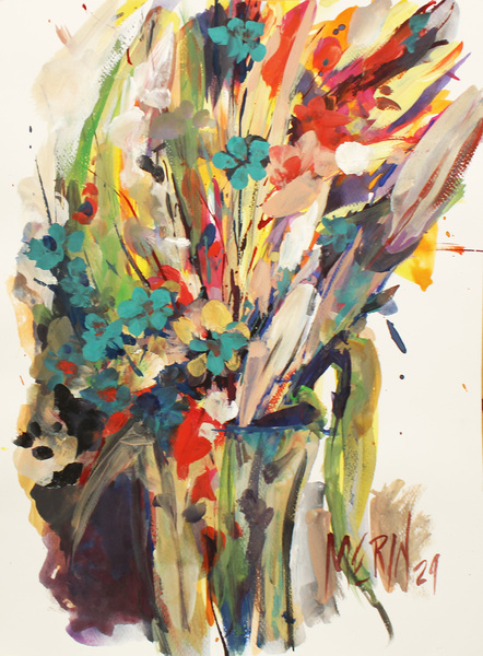 Wildflowers in a vase 10 by Artstudio Merin