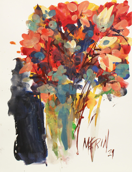 Wildflowers in a vase 4 by Artstudio Merin