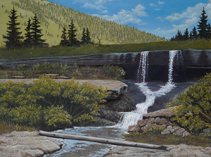 Falls Before The Cave