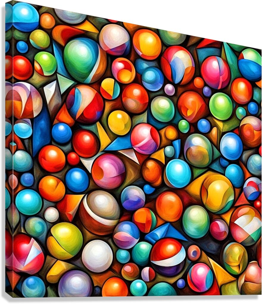 Marbled Ai  Canvas Print