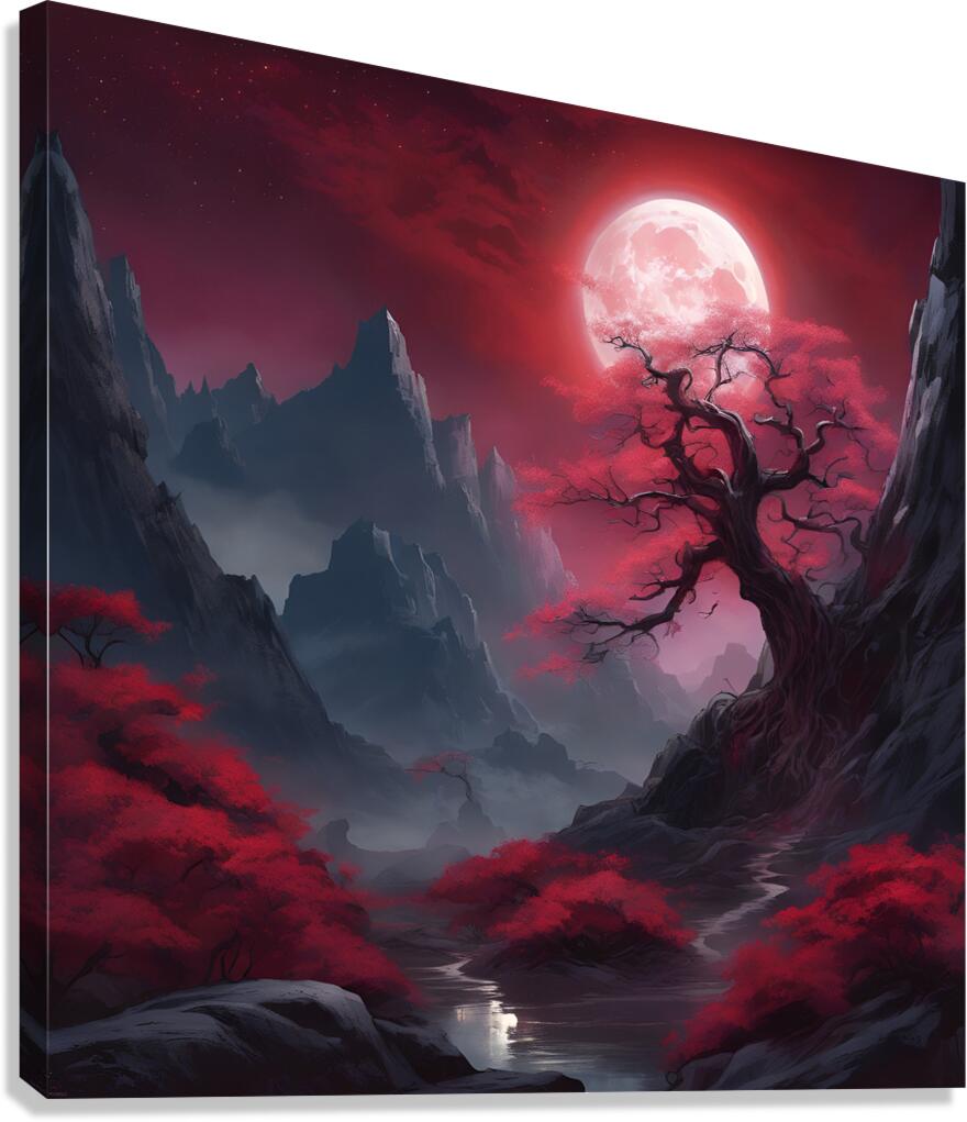 the ethereal beauty of a mystical landscape und Canvas Print
