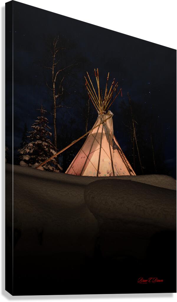 Tims Tipi Canvas Print