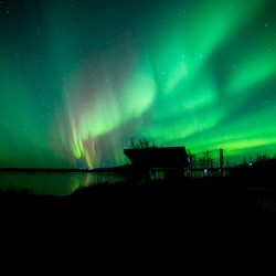 Lights over Kashwitna Lake