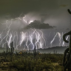 Desert Symphony - Winner of the 2025 World Meteorological Organization weather calendar August 